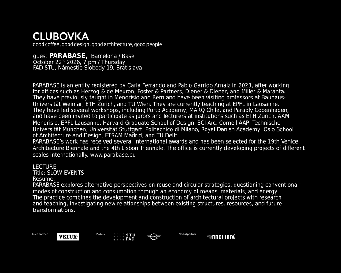 CLUBOVKA 22/10/2026